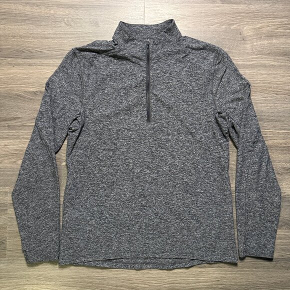 Lululemon Men's Surge Warm 1/2 Zip - Black/White - Picture 2 of 8